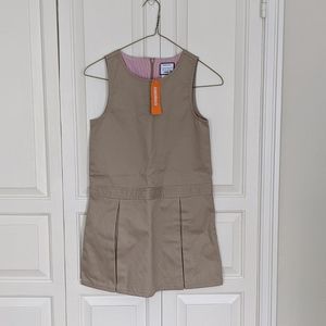 *final markdown* Girl's beige uniform dress (Gymboree)